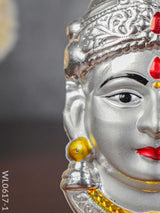 German Silver Lakshmi Face - Wl0617 Pooja Utility