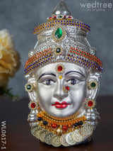 German Silver Lakshmi Face - Wl0617 Pooja Utility