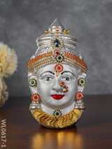 German Silver Devi Face - Wl0617 Pooja Utility