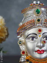 German Silver Lakshmi Face - Wl0617 Pooja Utility