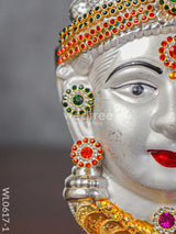 German Silver Lakshmi Face - Wl0617 Pooja Utility