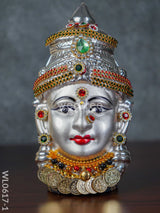 German Silver Lakshmi Face - Wl0617 Pooja Utility