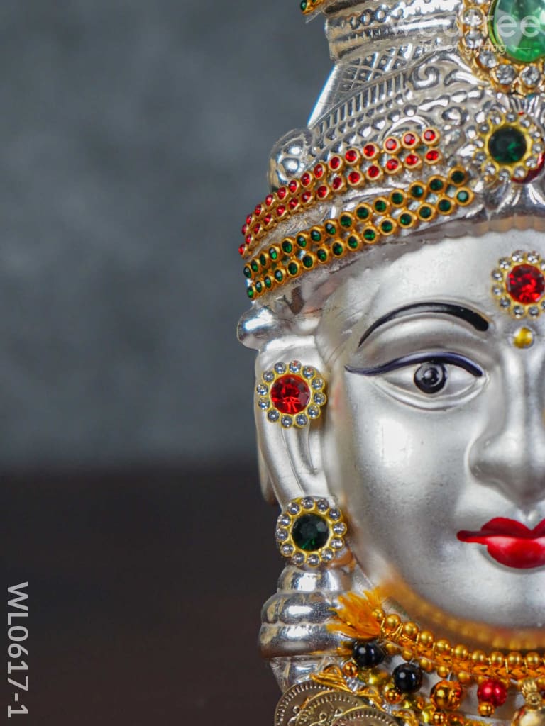 German Silver Lakshmi Face - Wl0617 Pooja Utility