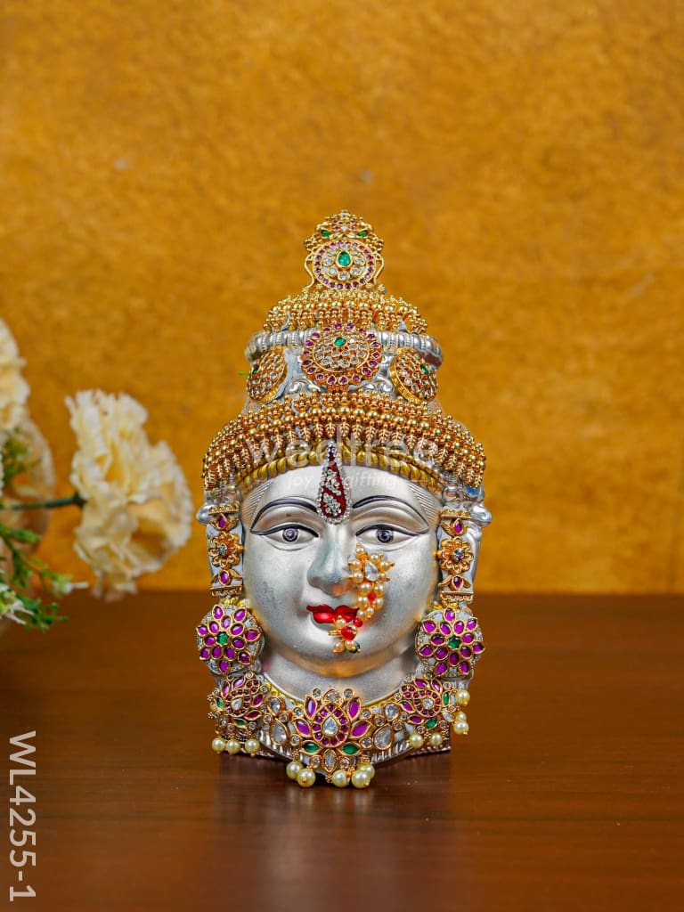 German Silver Lakshmi Face - Wl4255 Pooja Utility