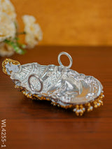 German Silver Lakshmi Face - Wl4255 Pooja Utility