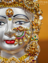 German Silver Lakshmi Face - Wl4255 Pooja Utility