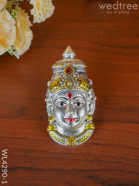 German Silver Lakshmi Face - Wl4290 85Gms Pooja Utility