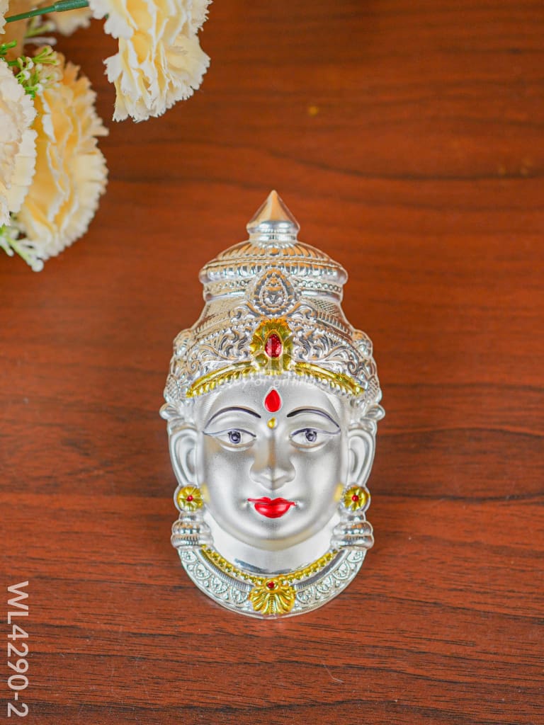 German Silver Lakshmi Face - Wl4290 35Gms Pooja Utility