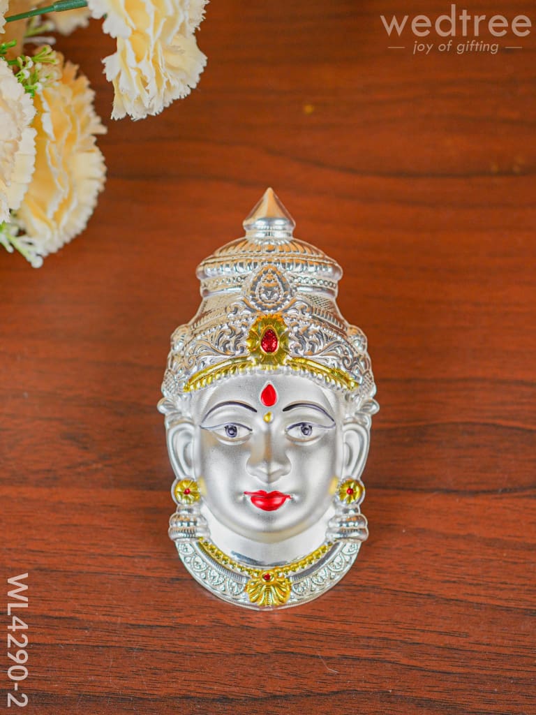 German Silver Lakshmi Face - Wl4290 35Gms Pooja Utility