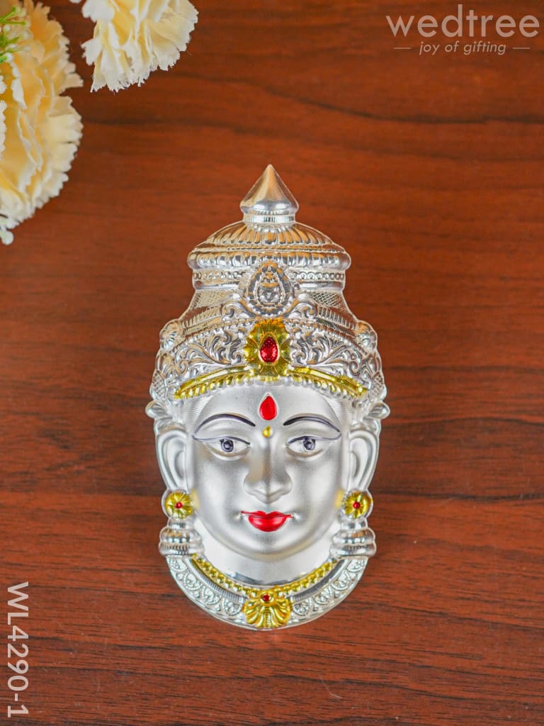 German Silver Lakshmi Face - Wl4290 Pooja Utility