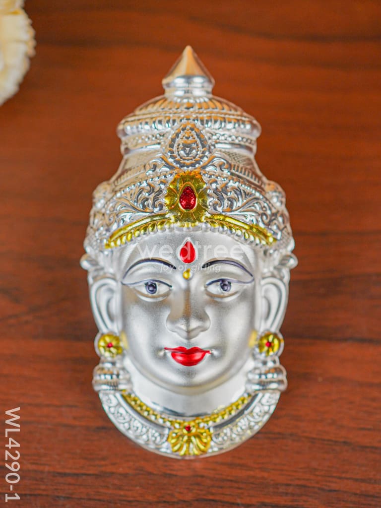 German Silver Lakshmi Face - Wl4290 Pooja Utility