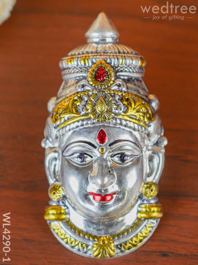 German Silver Lakshmi Face - Wl4290 Pooja Utility