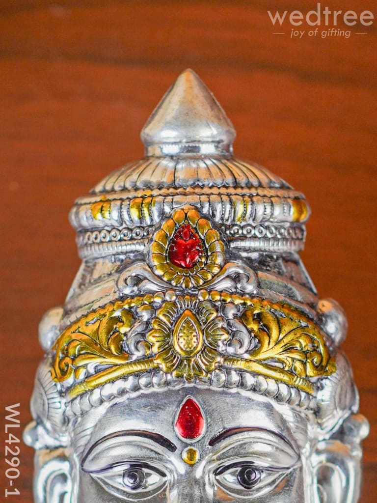 German Silver Lakshmi Face - Wl4290 Pooja Utility