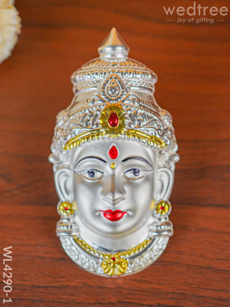 German Silver Lakshmi Face - Wl4290 Pooja Utility