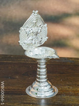 German Silver Diya With Kuthuvilakku Stand - Wbg0066 Diyas