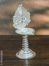 German Silver Diya With Kuthuvilakku Stand - Wbg0066 Diyas