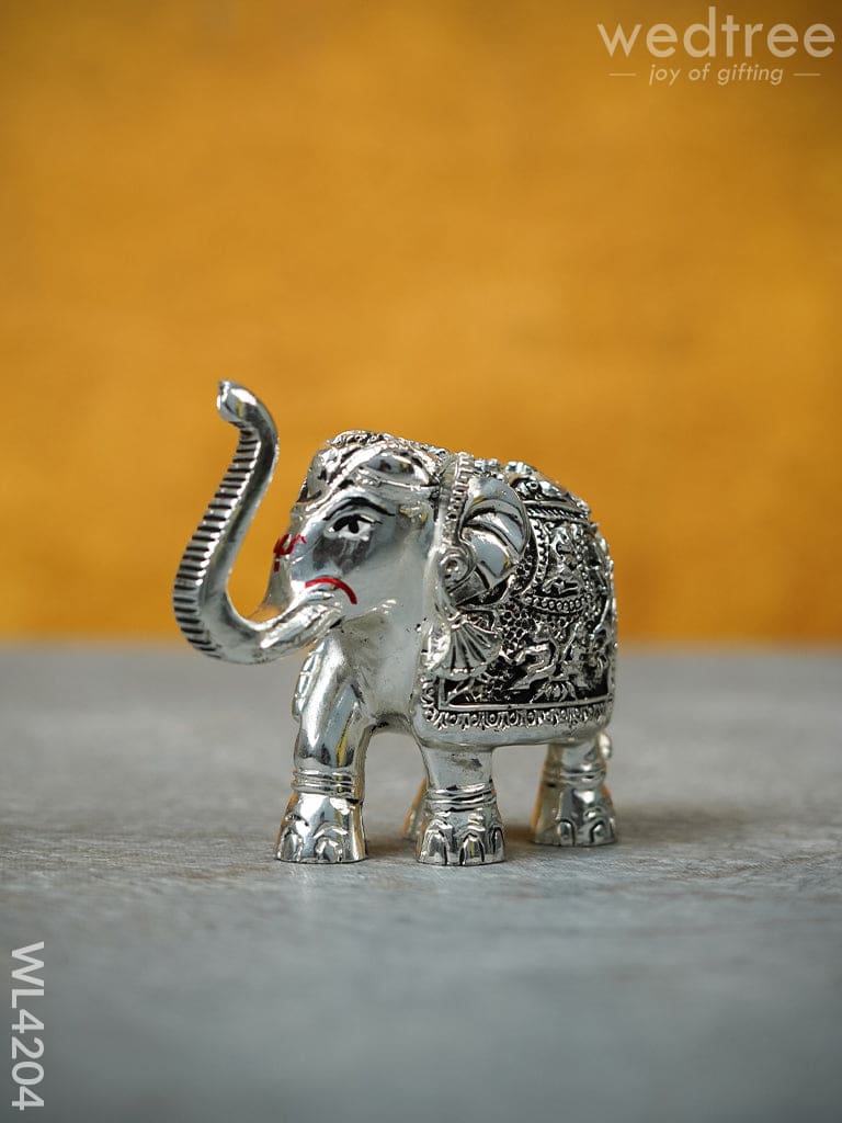 German Silver Elephant Figurine - 3 Inch Wl4204 Figurines