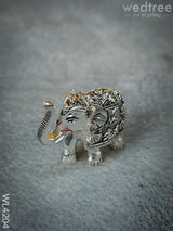 German Silver Elephant Figurine - 3 Inch Wl4204 Figurines