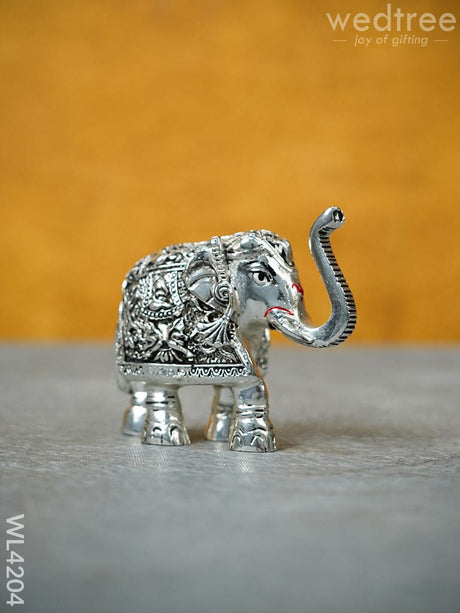 German Silver Elephant Figurine - 3 Inch Wl4204 Figurines