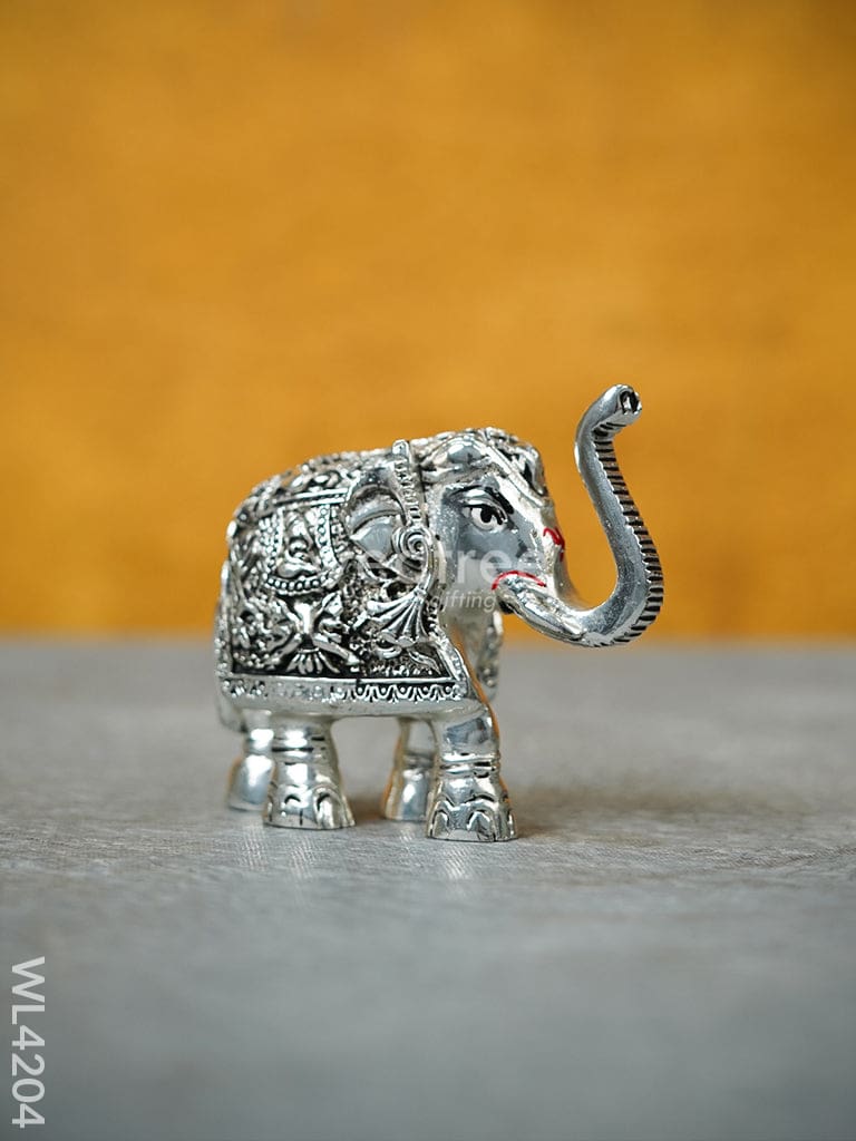 German Silver Elephant Figurine - 3 Inch Wl4204 Figurines