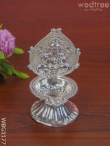 German Silver Ganesha Diya - Wbg1177 Diyas