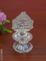 German Silver Ganesha Diya - Wbg1177 Diyas