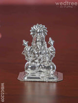 German Silver Ganesha Idol - Wbg1209 Divine Figurines