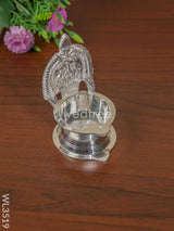 German Silver Kamatchi Diya - 4.2 Inch Wl3519 Diyas