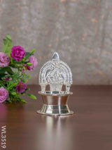 German Silver Kamatchi Diya - 4.2 Inch Wl3519 Diyas