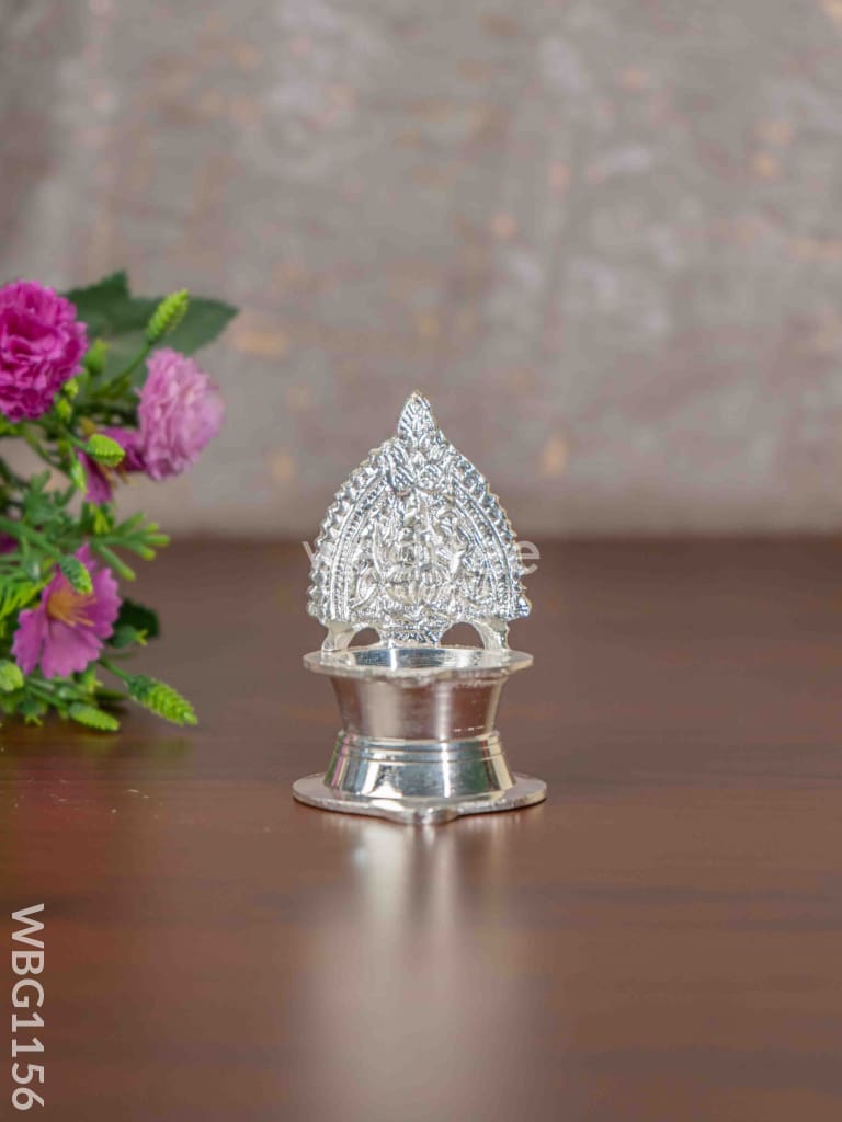 German Silver Kamatchi Diya - 3.2 Inch Wbg1156 Diyas