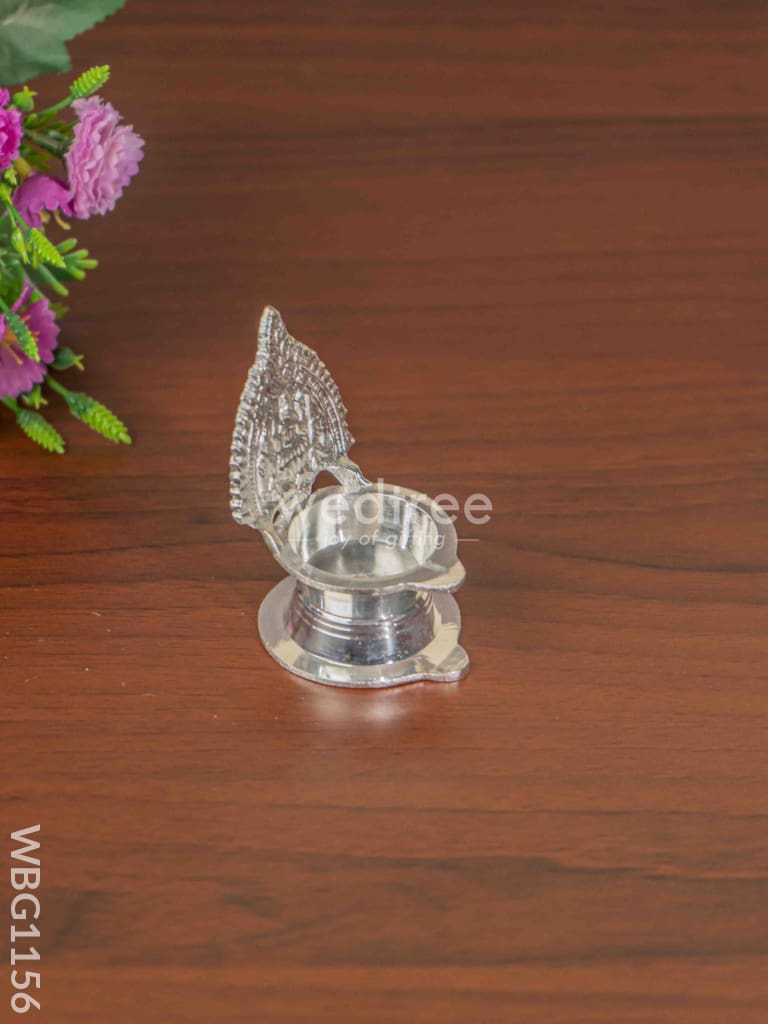 German Silver Kamatchi Diya - 3.2 Inch Wbg1156 Diyas