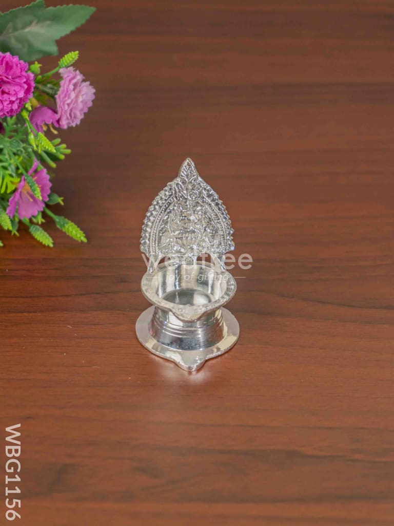 German Silver Kamatchi Diya - 3.2 Inch Wbg1156 Diyas