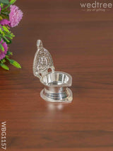 German Silver Kamatchi Diya - 3 Inch Wbg1157 Diyas