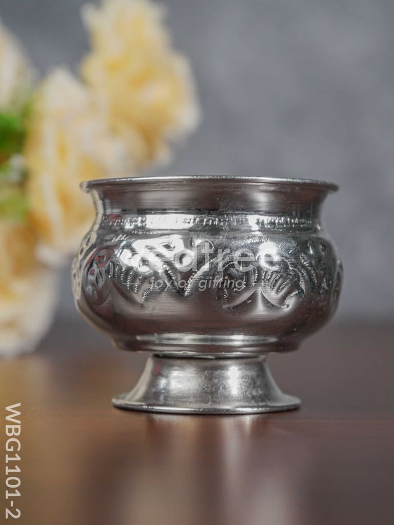 German Silver Kumkum Bowl - Wbg1101 Big Pooja Utility Rg