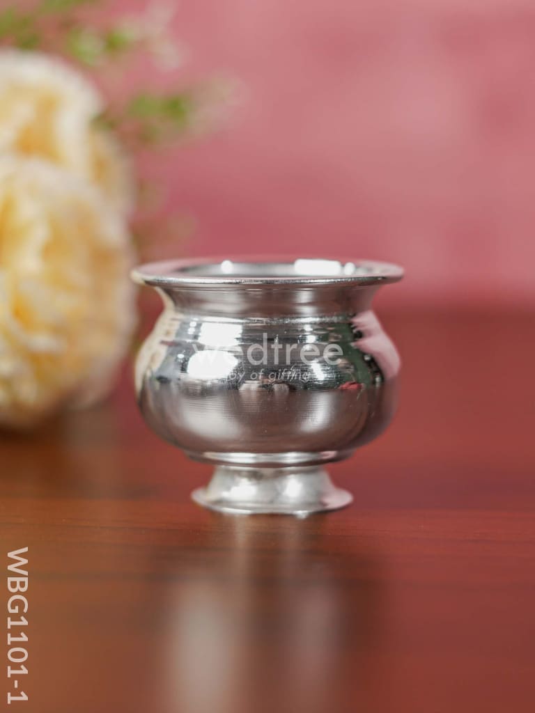 German Silver Kumkum Bowl - Wbg1101 Pooja Utility Rg