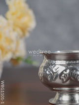 German Silver Kumkum Bowl - Wbg1101 Pooja Utility Rg