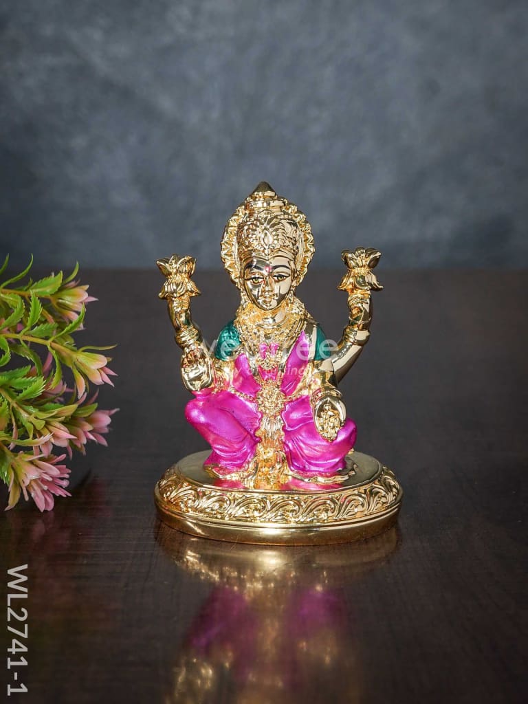 German Silver Lakshmi Idol - Wl2741 Figurines