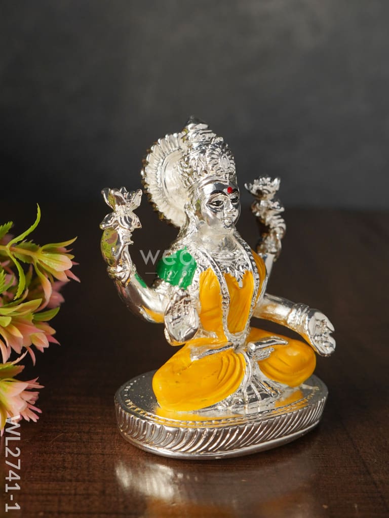 German Silver Lakshmi Idol - Wl2741 Figurines