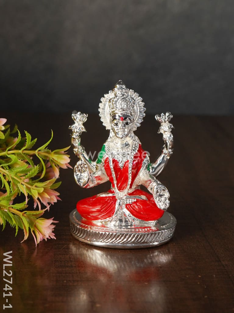 German Silver Lakshmi Idol - Wl2741 Figurines