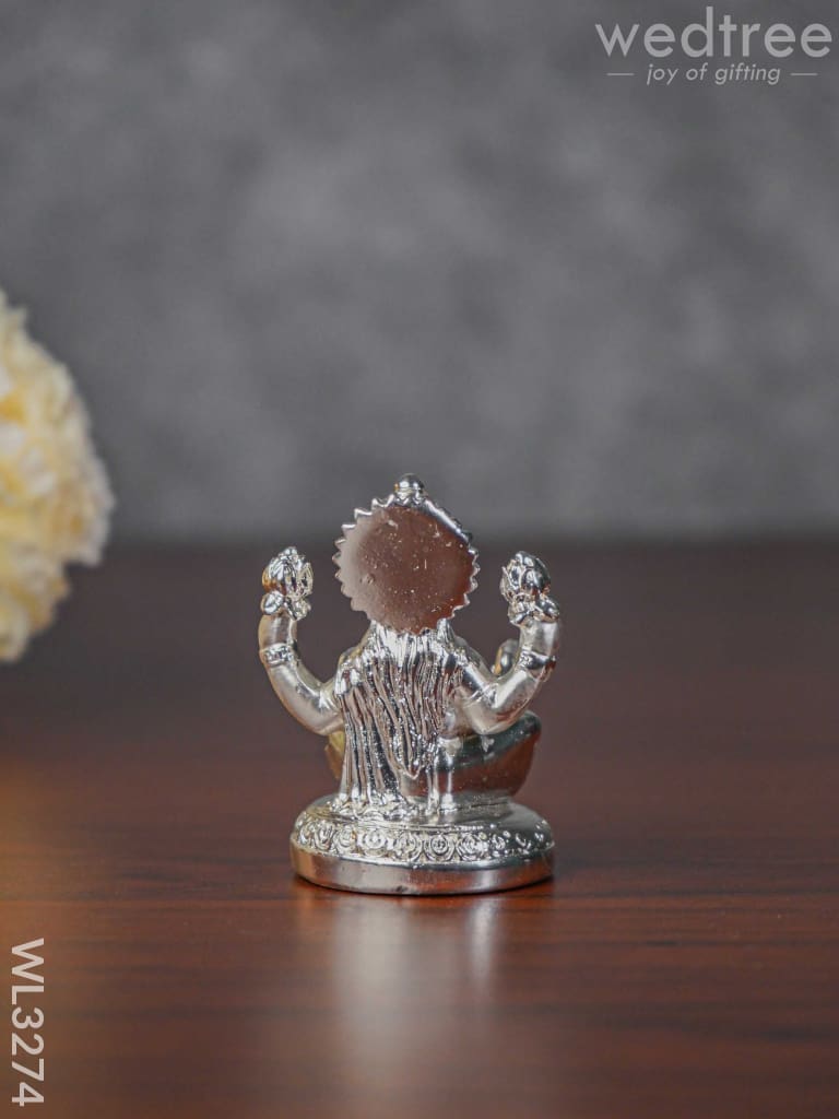 German Silver Lakshmi Idol - Wl3274 Figurines