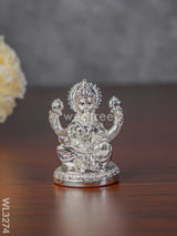 German Silver Lakshmi Idol - Wl3274 Figurines