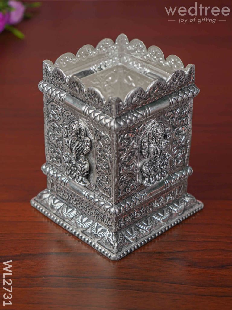 German Silver Lakshmi Tulasi Maadam - Wl2731 Pooja Utility