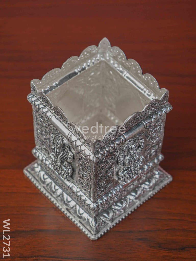 German Silver Lakshmi Tulasi Maadam - Wl2731 Pooja Utility