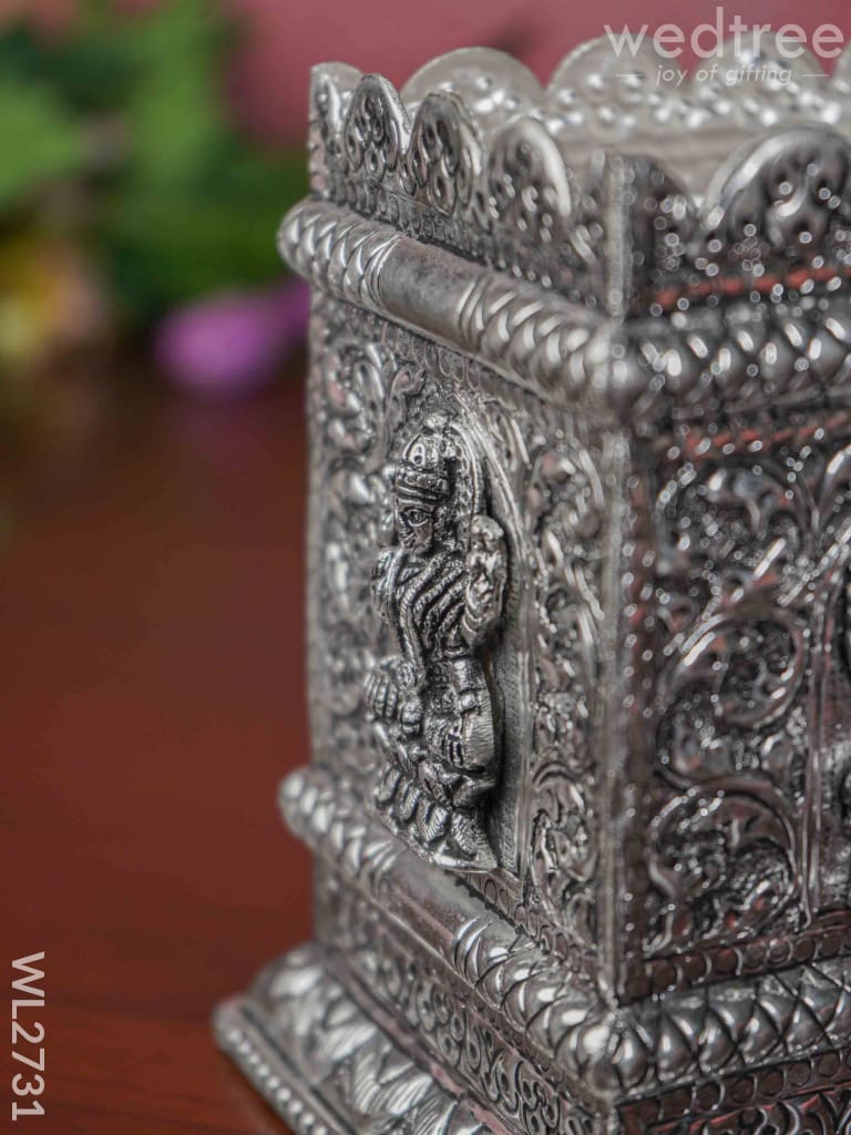 German Silver Lakshmi Tulasi Maadam - Wl2731 Pooja Utility