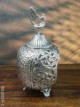 German Silver Peacock Akhand Diya - Wl0019 Diyas