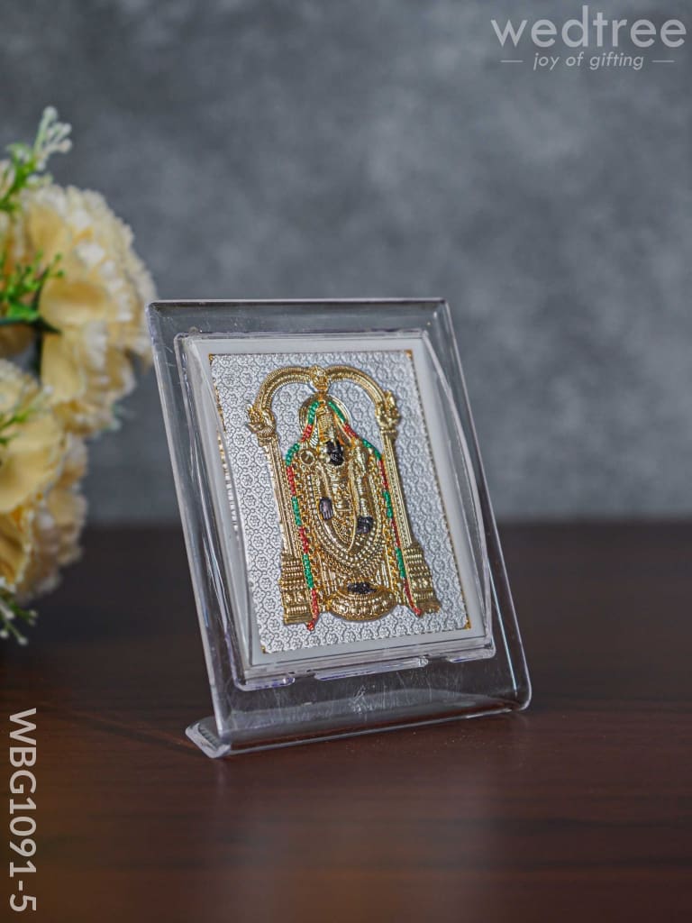 German Silver Plated Balaji Photoframe (4.5 Inch) With Stand - Wbg1091-5 Photo Frame