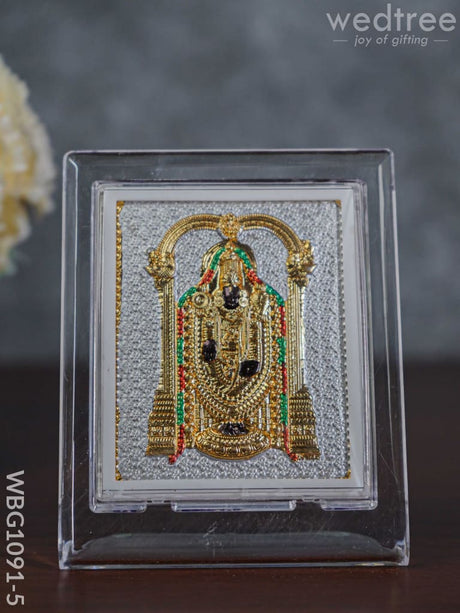 German Silver Plated Balaji Photoframe (4.5 Inch) With Stand - Wbg1091-5 Photo Frame