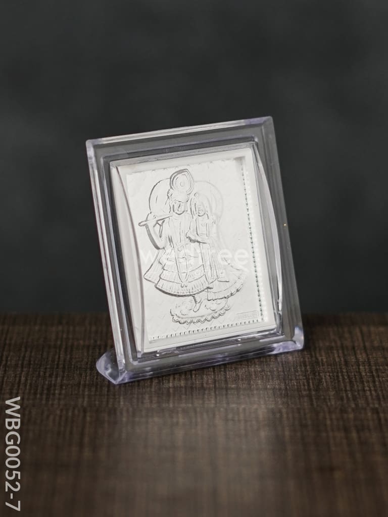 German Silver Plated Photoframe Of Radhekrishna (Small) - Wbg0052-7 Photo Frame