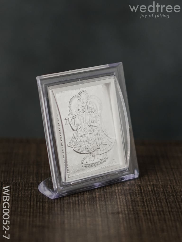 German Silver Plated Photoframe Of Radhekrishna (Small) - Wbg0052-7 Photo Frame