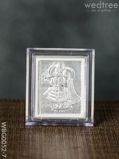 German Silver Plated Photoframe Of Radhekrishna (Small) - Wbg0052-7 Photo Frame